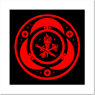 hecate symbol. greek godess sigil. strovolos hekate Posters and Art